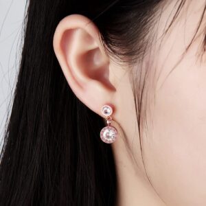 Yellow Chimes Crystal Earrings for Women Western Style Rose Gold – YellowChimes