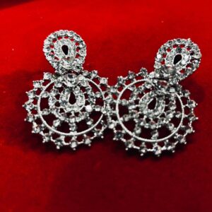 Women Silver-Plated Chadbali Earrings